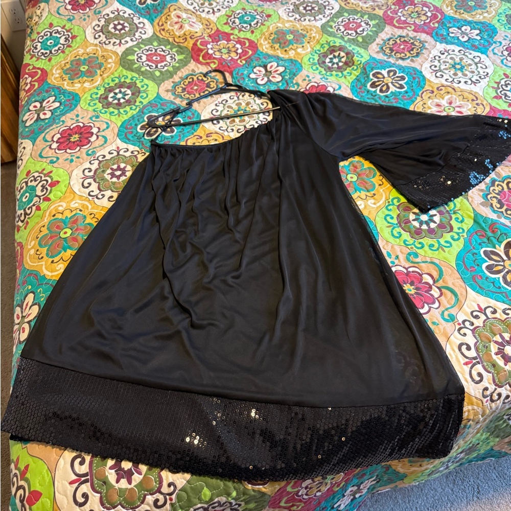 Torrid Black One Shoulder Dress